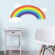 Stickers repositionnalble arc en ciel et troi nuages blancs