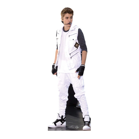 Figurine en carton - Justin Bieber - chanteur - Haut 171 cm