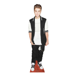 Figurine en carton - Justin Bieber - chanteur - Haut 171 cm