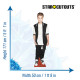 Figurine en carton - Justin Bieber - chanteur - Haut 171 cm