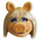 Masque en carton - Muppet Show Miss Piggy - Peggy La Cochonne 27 cm