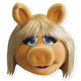 Masque en carton - Muppet Show Miss Piggy - Peggy La Cochonne 27 cm