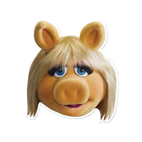 Masque en carton - Muppet Show Miss Piggy - Peggy La Cochonne 27 cm