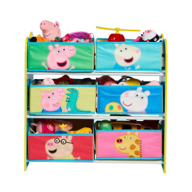 Meuble de rangement à 6 paniers Peppa Pig