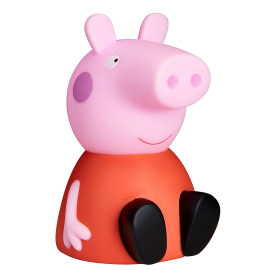 Veilleuse 3D - Go Glow Peppa Pig assise avec sa robe rouge- 23 cm