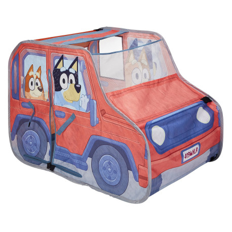 tente de jeux popu up Bluey en forme de voiture 4x4x