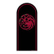 Figurine en carton Backdrop – blason maison Targaryen Games Of Thrones - Haut 185 cm