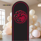 Figurine en carton Backdrop – blason maison Targaryen Games Of Thrones - Haut 185 cm