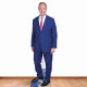 Figurine en carton Nigel Farage homme politique Haut 183 cm 