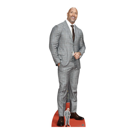 Figurine en carton - Dwayne Johnson - Acteur - Hauteur 195 cm