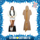 Figurine en carton Nicky Minaj - tenue blanche - Chanteuse - Hauteur 163 cm 