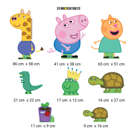 tous les éléments Figurines en carton pack loisirs créatifs Peppa 