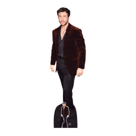 Figurine en carton Aaron Taylor-Johnson veste marron -acteur- Haut 181 cm