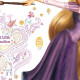 Sticker géant Princesse Raiponce pinceau Disney zoom