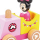 Disney Minnie Mouse Train en bois Multicolore, fait du bruit quand on appuie sur la cheminée- 13x9,3x10,5 cm zoom