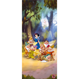 Poster porte Blanche neige Princesse Disney intisse 90X202 CM