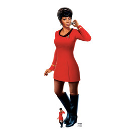 Figurine en carton Nyota Uhura Star Trek - Nichelle Nichols -Haut 167 cm