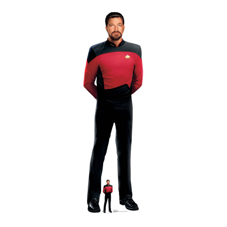 Figurine en carton William Riker Star Trek - Jonathan Frakes -Haut 192 cm