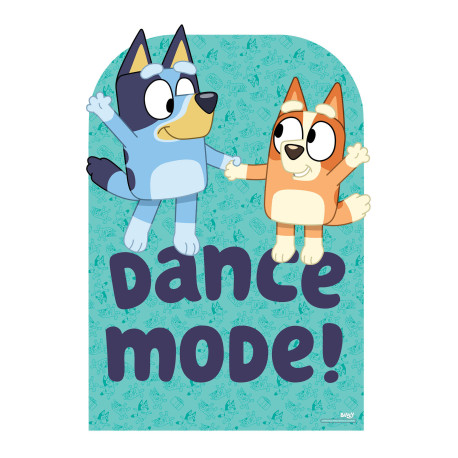 Figurine en carton - Backdrop Bluey Dance Mode ! - Haut 134 cm 