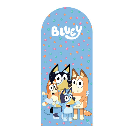 Figurine en carton - Backdrop Bluey - La famille Heeler - Haut 185 cm 