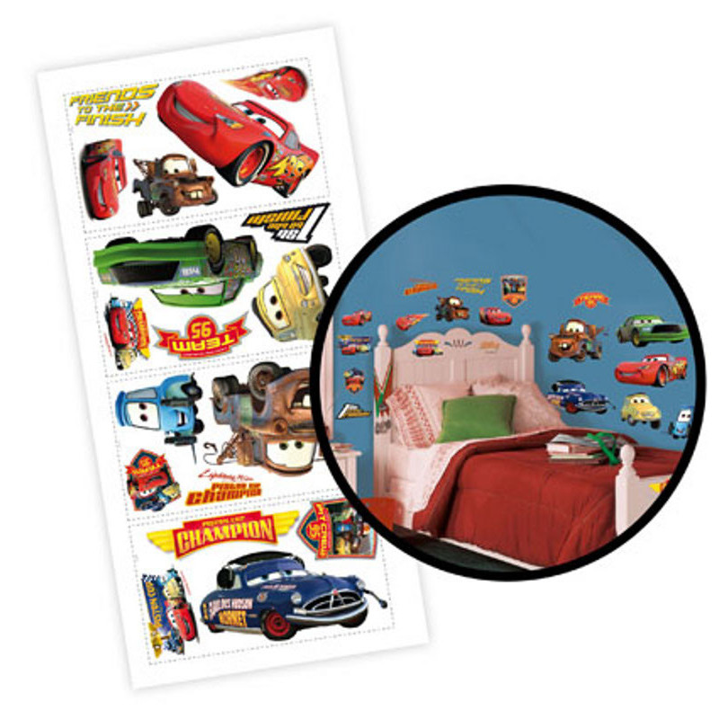 Stickers repositionnable Cars Disney  Sticker sur Découvrez les stickers  et et décalcos pour enfant sur Déco de Héros