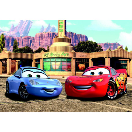 Papier peint XXL intisse Flash Mcqueen et Martin Cars Disney 360X255 CM