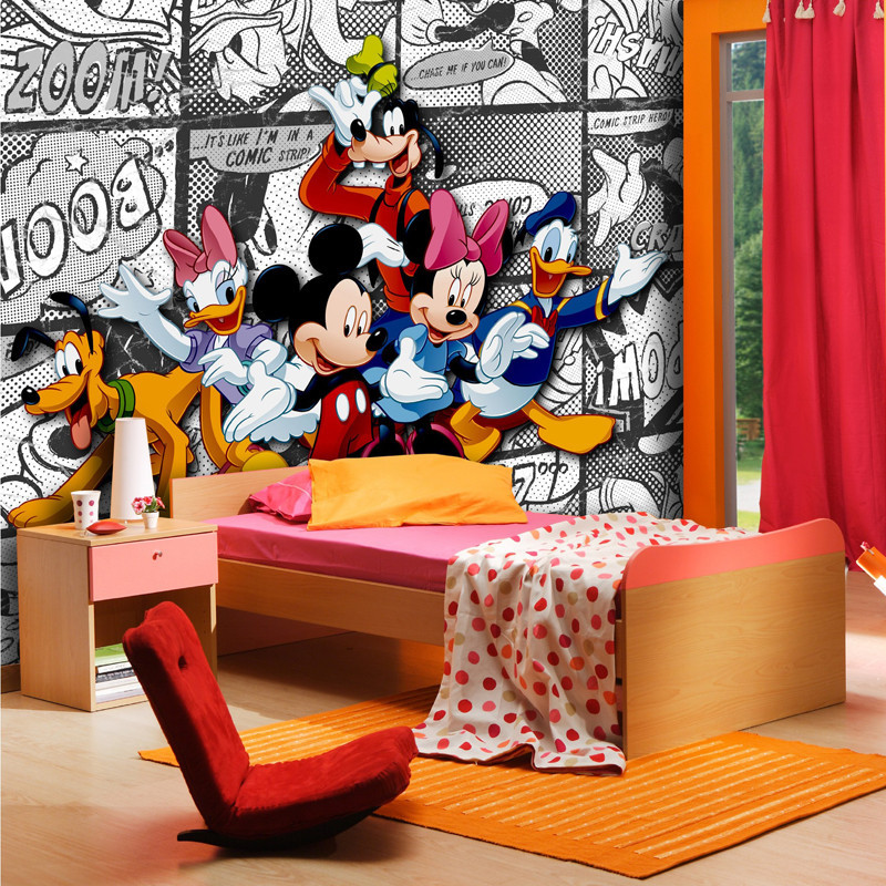 Papier Peint Panoramique  Papier peint numériquee Mickey Mouse