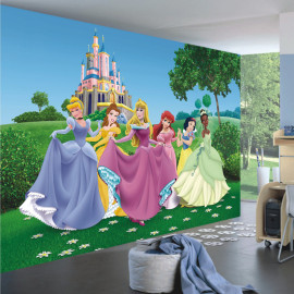 Papier peint XXL intisse Château Princesse Disney 360X255 CM
