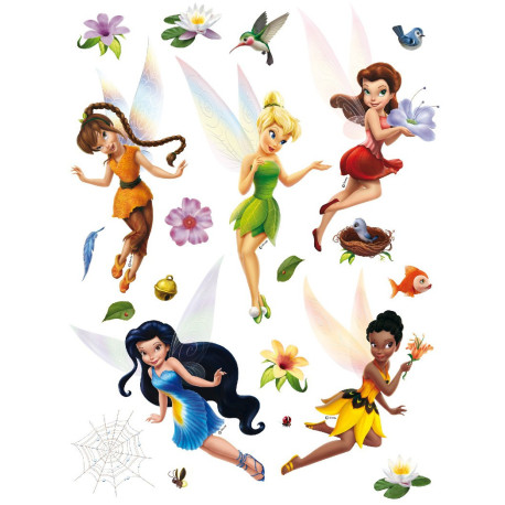 Stickers géant Fée Clochette La Vallée du printemps Disney fairies