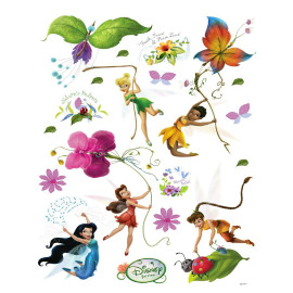 Stickers géant Fée La Clairière d’été en fleur Disney fairies