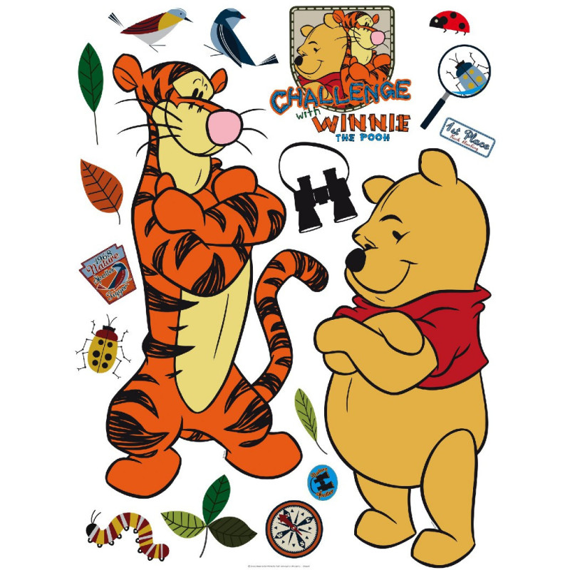Stickers géant Winnie & Tigrou à l'aventure Disney | sur Bébégavroche