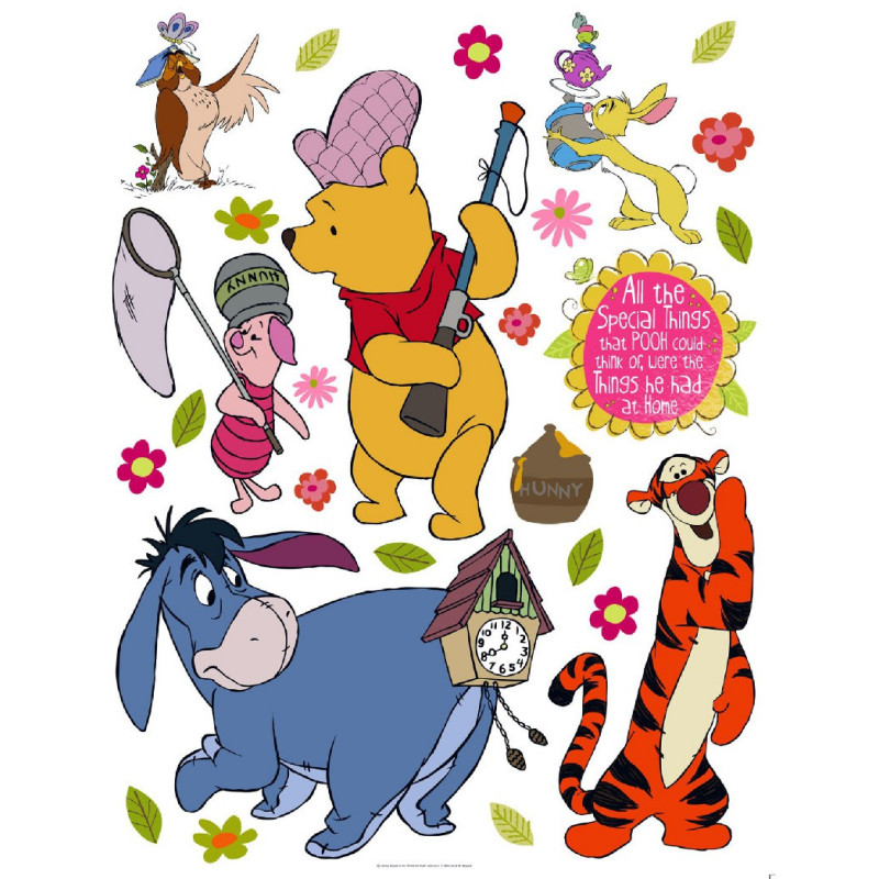 Stickers géant Minnie Mouse & Fleurs Disney  Sticker sur Découvrez les  stickers et et décalcos pour enfant sur Déco de Héros
