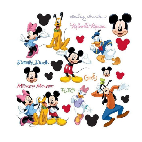 Tour de Cou Porte Clé Disney Mickey Minnie - Livraison Gratuite