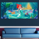 Poster géant Ariel La Petite Sirene Princesse Disney intisse 202X90 CM