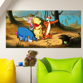Poster géant Winnie l'Ourson aventure Disney intisse 202X90 CM