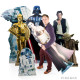 Figurine en carton taille réelle Princesse Leia Star Wars H 160 CM famille de figurine 