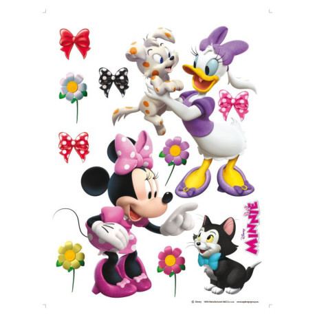 Stickers géant Minnie et Daisy animaux Disney