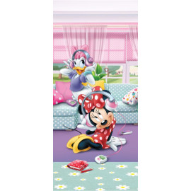 Poster porte Minnie et Daisy Disney intisse 90X202 CM