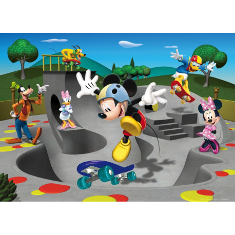 Poster XXL intisse Skatepark Mickey Mouse Disney 160X115 CM