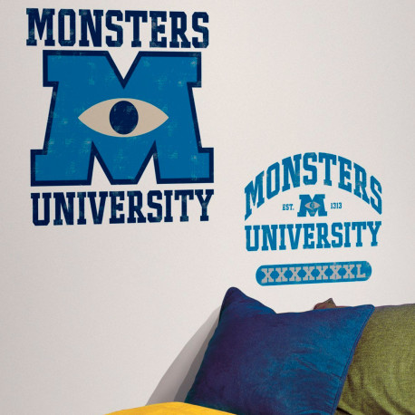Stickers Géant Logo Monstres Academy Disney
