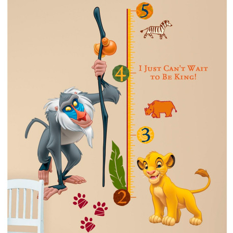 Stickers géant Toise Le Roi Lion Disney