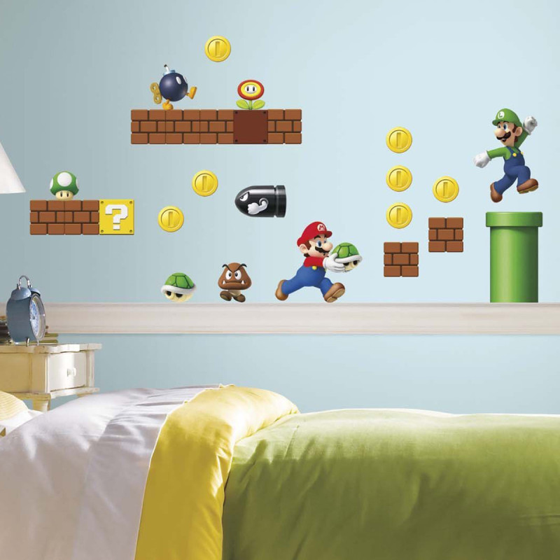 Sticker Mario enfant :Mario en Voiture - Art Déco Stickers