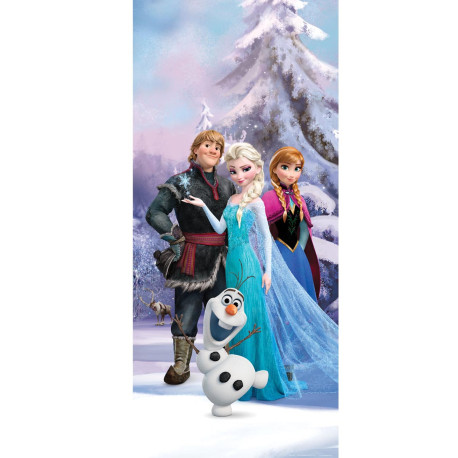 Poster porte La Reine des Neiges Disney Frozen intisse 90X202 CM