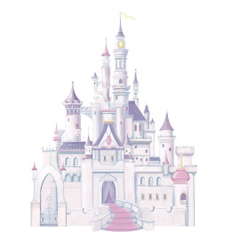 Stickers Château Belle au bois Dormant Princesse Disney