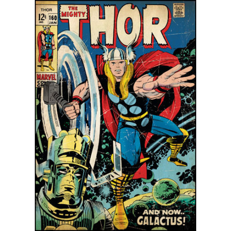 Poster Stickers Thor And Now Galactus Marvel 