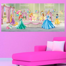 Poster géant Anniversaire Princesse Disney intisse 202X90 CM