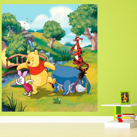 Papier peint XL intisse Winnie l'Ourson Disney 180X202 CM