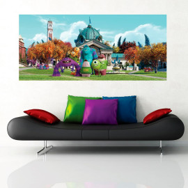 Poster géant Monstres Academy Pixar 202X90 CM