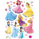 Stickers géant 8 Princesses Disney planche 85 x 65 cm