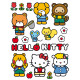 Stickers géant Hello Kitty et ses amis Sanrio